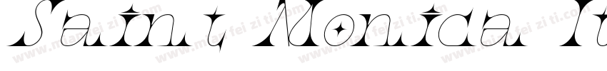 Saint Monica Itali字体转换